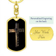 God So Loved The World That He Gave His Son Christian Dog Tag Keychain