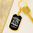 Being Grandpa Is An Honor Being Papa Is Priceless Dog Tag Keychain
