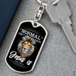 Normal isn't Coming Back, Jesus Is Revelation 14 Dog Tag Keychain