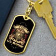 I May Not Have A PHD But I Do Have A DD-214 And The Title U.S.Marine Dog Tag Keychain