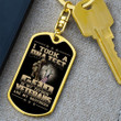 I Took A DNA Test, God Is My Father Veterans Are My Brothers Dog Tag Keychain