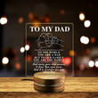 Gifts For Dad From Kids To My Dad To The World You Are A Dad Acrylic Night Light Birthday Father's Day Gift