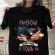 4th of July Shirt, Freedom Tour, Born to Be Free T-Shirt, Patriotic Shirt (Dark) NV19523