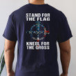 Stand For The Flag Kneel For The American Flag Cross T-Shirt