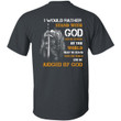 I Would Rather Stand With God Knight Templar T-Shirt, Christian Shirt for Men