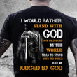 I Would Rather Stand With God Knight Templar T-Shirt, Christian Shirt for Men