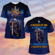 A Blessed Of Dad A Child Of God A Man Of Faith All Over Printed Shirts