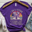 Woman Veteran A Veteran A Wife A Mother And Daughter Unisex T-Shirt KM3105