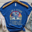Woman Veteran A Veteran A Wife A Mother And Daughter Unisex T-Shirt KM3105
