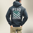 PTSD Awareness In This Family No One Fights Alone ATM-USBL47 Veteran Hoodie