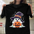 Halloween Shirt, Cute Ghost Pumpkin T-Shirt, Gift For Halloween