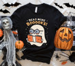Retro Ghost Read More Books Halloween T-Shirt, Gift for Halloween Book Lover