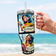 Texts of Affection Daily Smile Love Lovable Comic Couple Gift 40oz Tumbler With Handle