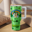 Bluey Cartoon Happy St Patrick's Day Stanley Cup