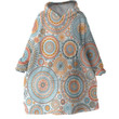 Mandala Abstract Circles Classic Design Hoodie Blanket