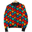 Zig Zag Colorful Pattern P3d Printed Unisex Bomber Jacket
