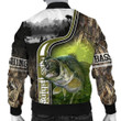 Bass Fishing 3d Printed Unisex Bomber Jacket