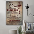 (ll48) Baseball Matte Canvas - Dad To Son - Your Way Back Home