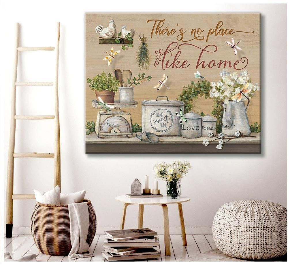 Dragonfly - Matte Canvas - There Is No Place Like Home