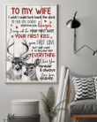 Wish I'd Find You Sooner Love Message Husband Gift To Wife Matte Canvas