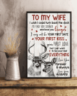 Wish I'd Find You Sooner Love Message Husband Gift To Wife Matte Canvas
