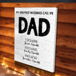 My Greatest Blessings Call Me Dad Custom Matte Canvas
