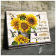Hummingbird & Sunflower - Matte Canvas - Start Again 2