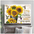 Hummingbird & Sunflower - Matte Canvas - Start Again 2