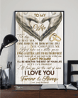 The Day I Met You Love Message Husband Gift To Wife Matte Canvas