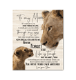 Lion - Matte Canvas - To My Mom (son) - You Have Your Own Matches