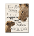 Lion - Matte Canvas - To My Mom (son) - You Have Your Own Matches