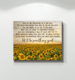 Let It Be Something Good Special Matte Canvas Gift