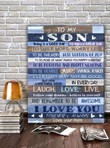 Special Matte Canvas Gift For Son Laugh Love Live