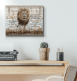 Lion Matte Canvas Life Isn't Meant To Be Easy Gift For Friends