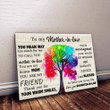 You Mean Way Too Much For Me Message Daughter In Law Gift To Mother In Law Mother's Day Gift Matte Canvas