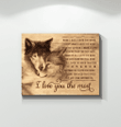 Wolf Matte Canvas I Love You The Most Trending Gift For Wife