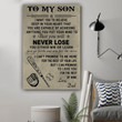 Baseball I Want You To Believe Deep In Your Heart Message Son Gift To Dad Matte Canvas