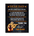 Unique Matte Canvas Gift For Veteran Dad Thank For Everthing