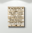 In This House We Rescue We Do Love Gift For Rescue Dog Lovers Matte Canvas