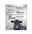 Matte Canvas Gift For Cow Lovers Love Never Dies