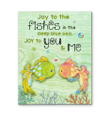 Matte Canvas Giving Fishes Lovers Joy To The Fishes In The Deep Blue Sea