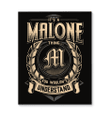 It's A Malone Thing You Wouldn't Understand Matte Canvas