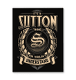 It's A Sutton Thing You Wouldn't Understand Matte Canvas