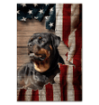 Flag Canvas Gift For Rottweiler Lovers Framed Matte Canvas