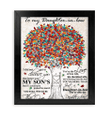 Colorful Tree Canvas Giving Daughter-in-law You Still Would Be The One Framed Matte Canvas