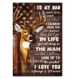 Deer Canvas Giving Dad You Are The Greatest Framed Matte Canvas