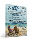 I Love You Forever And Always Husband To Wife On Beach Matte Canvas Matte Canvas
