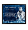 Canvas Giving Sailor's Creed I'm The United States Sailor Framed Matte Canvas
