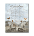 Butterfly - Canvas - I Never Left You Vertical Canvas Matte Canvas