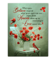 Cardinal Canvas When You Believe Beyond What Your Eyes Can See Framed Matte Canvas